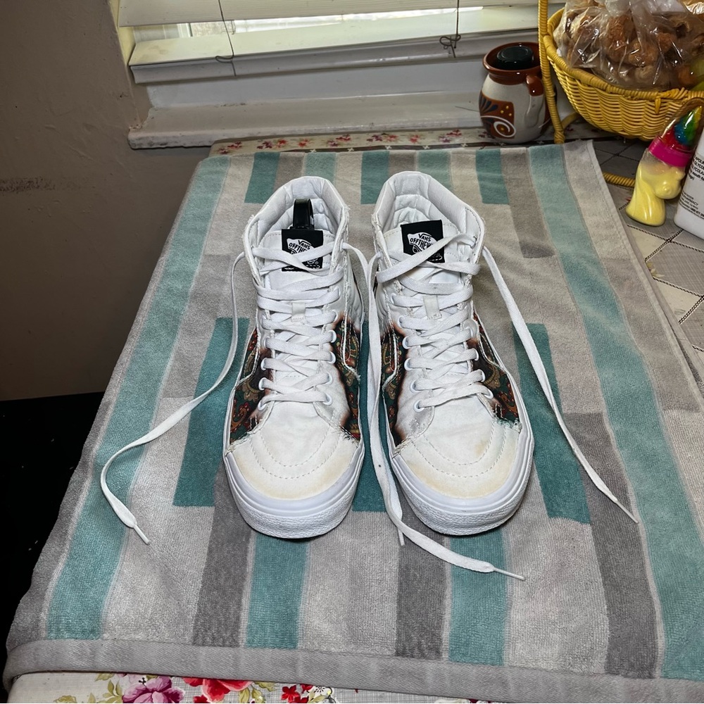 Vans White High-Top Sneakers